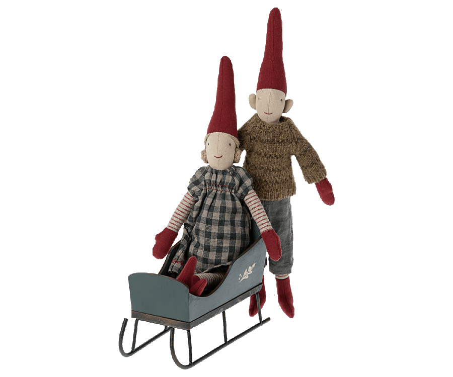 Maileg Sleigh for Mini Size : Fall Winter 2022 - Ruby & Grace 