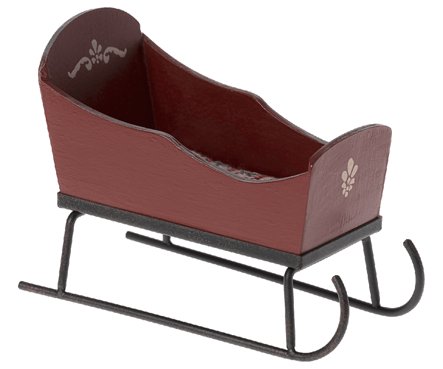 Maileg Sleigh for Small Mice/Deer Size Red : Fall Winter SOLD OUT - Ruby & Grace 