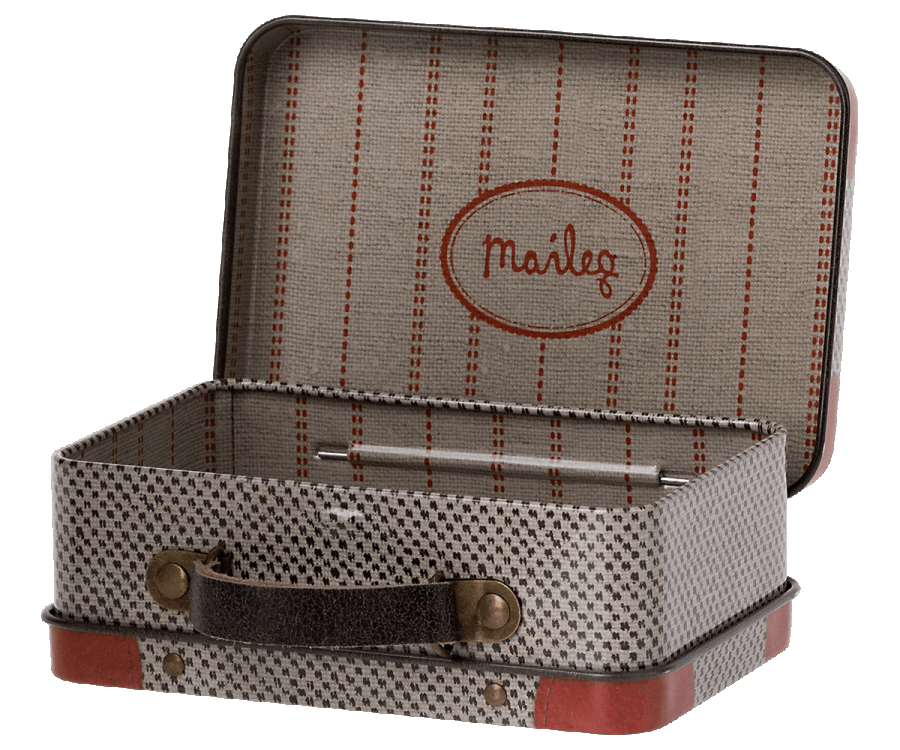 Maileg New Metal Suitcase Grey Travel Fall Winter Collection 2022 - Ruby & Grace 