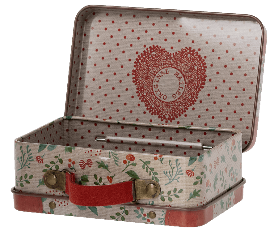 Maileg New Metal Suitcase Holly: Fall Winter Collection 2022 - Ruby & Grace 