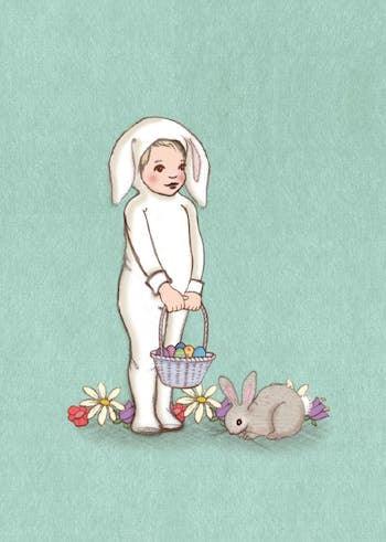 Belle and Boo Post Card: Easter Bunny NEW ARRIVAL - Ruby & Grace 