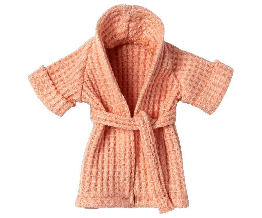 Maileg Bath Robe Coral Spring Summer 22  Expected Early March PREORDER NOW.