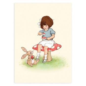 Belle and Boo Post Cards: Strawberries & Cream NEW ARRIVAL - Ruby & Grace 