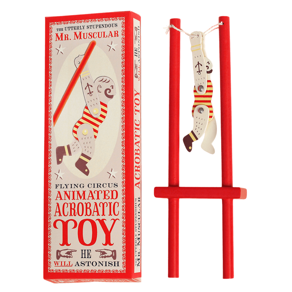 Wooden Circus Acrobat/Strong Man Toy NEW ARRIVAL - Ruby & Grace 