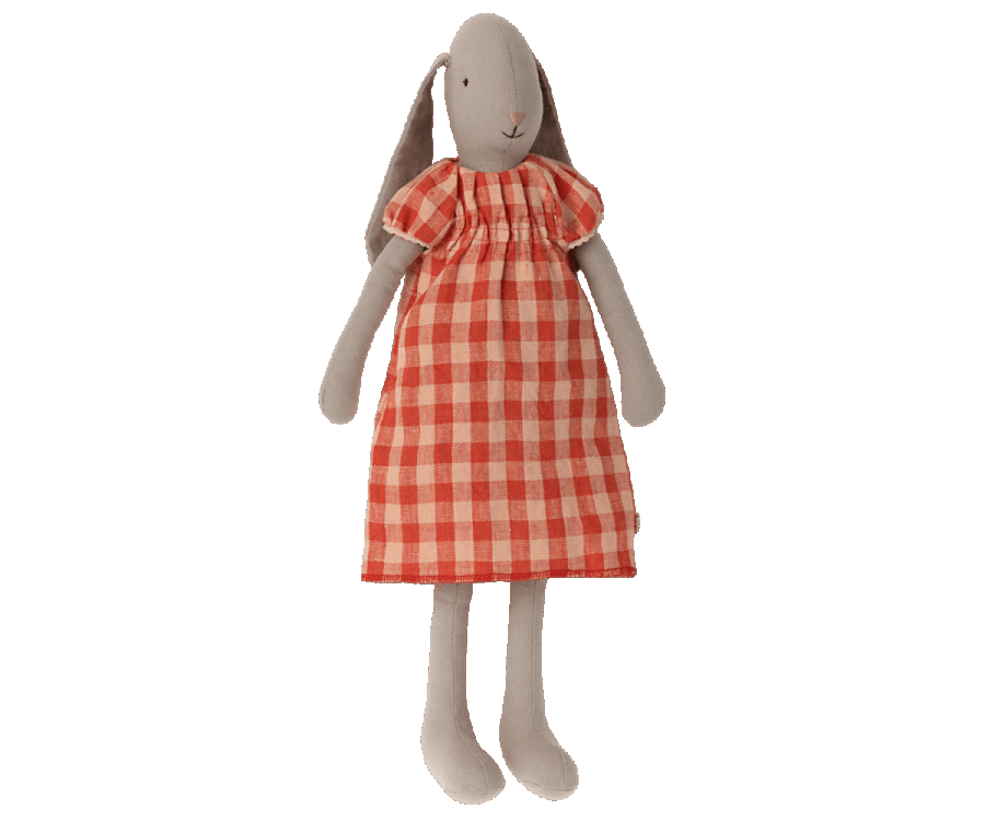 Maileg Rabbit/ Bunny Checked Dress Size 3 Summer 22 Expected May PREORDER NOW.