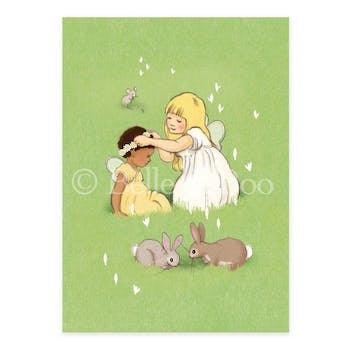 Belle and Boo Post Cards: Daisy Chain Friends NEW ARRIVAL - Ruby & Grace 