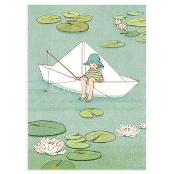 Belle and Boo Post Cards: Paper Boat NEW ARRIVAL - Ruby & Grace 