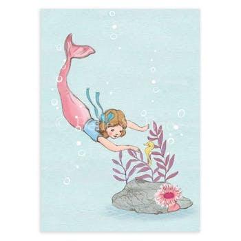 Belle and Boo Post Cards: Mermaid Dive NEW ARRIVAL - Ruby & Grace 