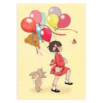 Belle and Boo Post Cards: Balloons NEW ARRIVAL - Ruby & Grace 