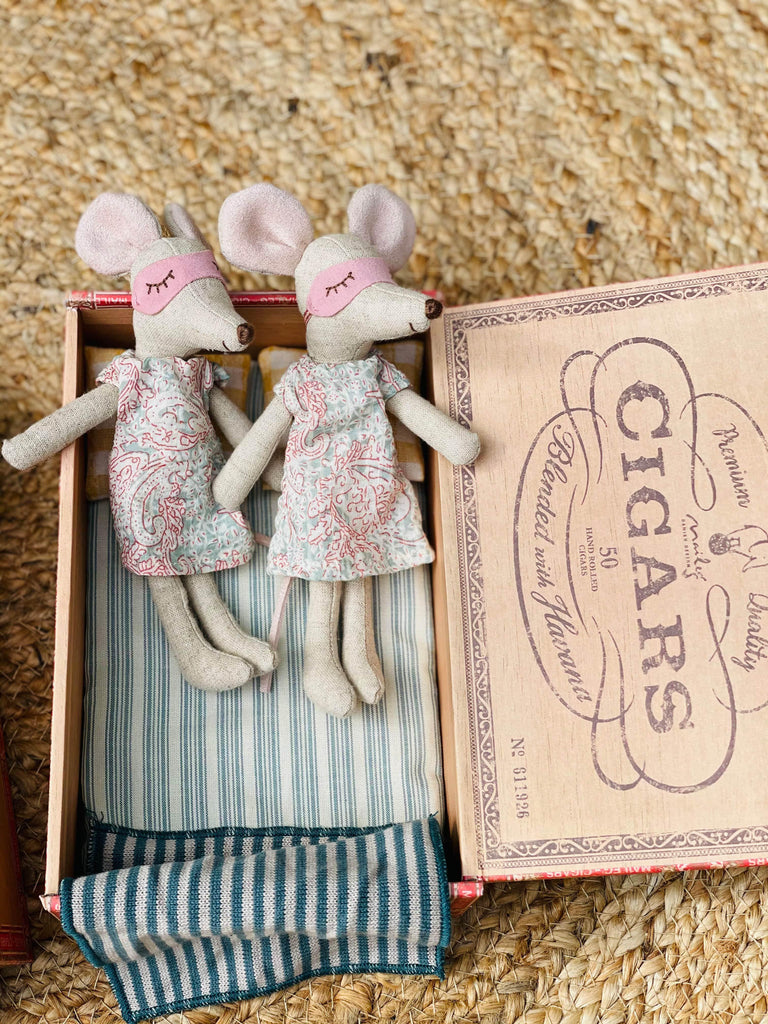 Maileg Parent Mice in Cigar Box including Same Sex Parenting Couple Variations Ltd Edition.