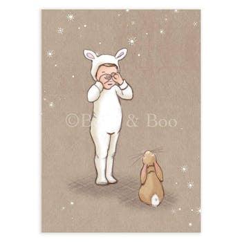 Belle and Boo Post Cards: Little Lamb NEW ARRIVAL - Ruby & Grace 