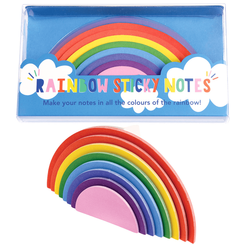Rainbow Sticky Notes.