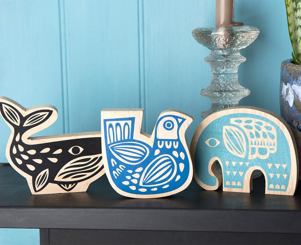 Wooden Animal Ornaments.